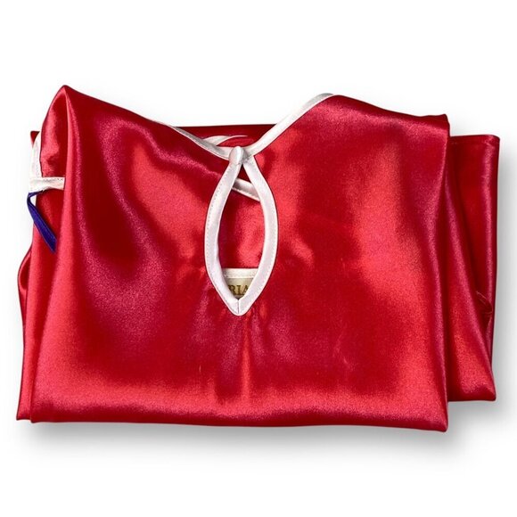 VTG Victoria's Secret Slip Dress Sz L Pink/Purple Satin Lingerie Negligée 90s - Picture 2 of 13